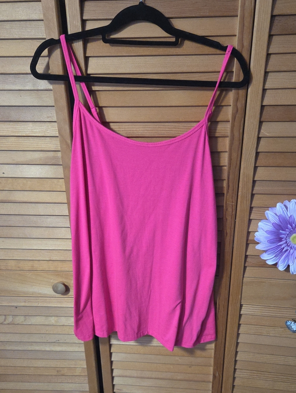 Vintage Torrid Hot Pink Stretchy Double-Strap Cami